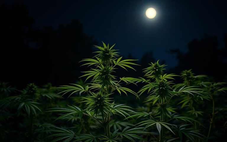 do cannabis plants droop at night